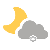 nubi sparse e nevischio